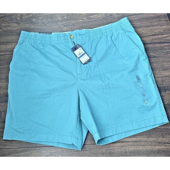 Tommy Hilfiger Mens Theo 7in Shorts Chino Stretch Cotton Glade Green Size XL - Picture 4 of 6